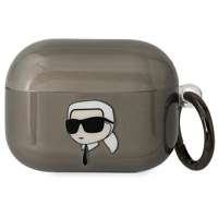 Coque Karl Lagerfeld AirPods Pro cover black/black Karl`s Head